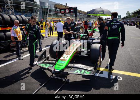 20 DURKSEN Joshua (Par), AIX Racing, Dallara F2 2024, Action während der 11. Runde der FIA Formel 2 Meisterschaft 2025 vom 5. Bis 7. September 2025 auf dem Autodromo Nazionale Monza, in Monza, Italien - Foto Sebastiaan Rozendaal / DPPI Stockfoto