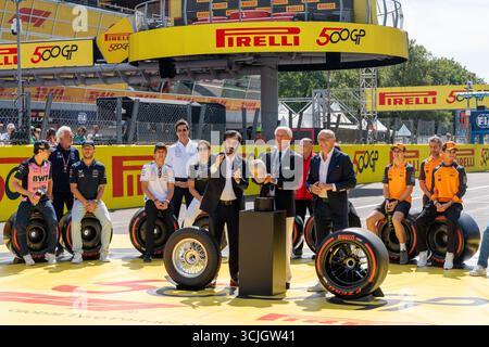 Monza, Italien. September 2025. F1 Monza Pirelli 500. GP ITA, Formel 1 Weltmeisterschaft, Grand Prix von Italian, Autodromo Nazionale Monza, Renntag, Fahrerparade, Saison 2025, 07.09.2025 Foto: Eibner-Pressefoto/Marcel Fischer Credit: dpa/Alamy Live News Stockfoto