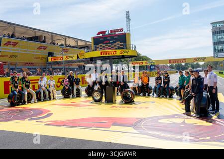 Monza, Italien. September 2025. F1 Monza Pirelli 500. GP ITA, Formel 1 Weltmeisterschaft, Grand Prix von Italian, Autodromo Nazionale Monza, Renntag, Fahrerparade, Saison 2025, 07.09.2025 Foto: Eibner-Pressefoto/Marcel Fischer Credit: dpa/Alamy Live News Stockfoto