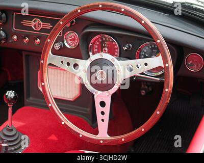 Klassisches MG-Innendesign Stockfoto