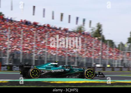 Monza, Italien. September 2025. Fernando Alonso von Aston Martin auf der Strecke während des Formel 1 Grand Prix von Italien am 7. September 2025 im Autodromo Nazionale in Monza, Italien. Quelle: Marco Canoniero/Alamy Live News Stockfoto