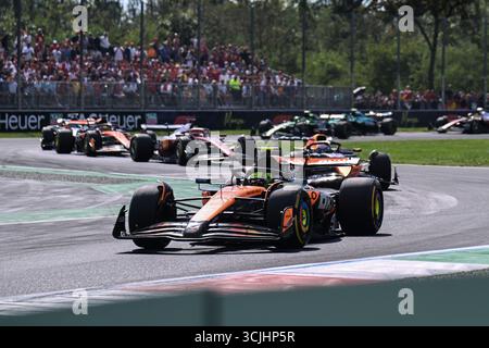 Monza, Italien. September 2025. Lando Norris fuhr McLaren MCL39 während des F1 Grand Prix von Italien am 7. September 2025 im Autodromo Nazionale Monza in Monza. (Foto von Richard Callis/Sports Press Photo) Credit: SPP Sport Press Photo. /Alamy Live News Stockfoto