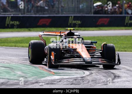 Monza, Italien. September 2025. Lando Norris fuhr McLaren MCL39 während des F1 Grand Prix von Italien am 7. September 2025 im Autodromo Nazionale Monza in Monza. (Foto von Richard Callis/Sports Press Photo) Credit: SPP Sport Press Photo. /Alamy Live News Stockfoto