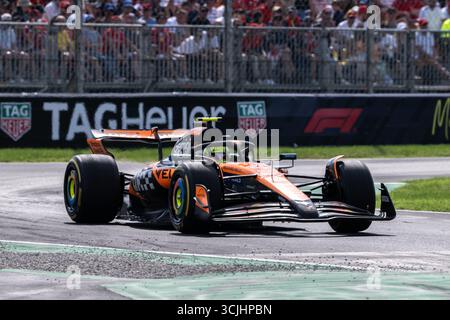 Monza, Italien. September 2025. Lando Norris fuhr McLaren MCL39 während des F1 Grand Prix von Italien am 7. September 2025 im Autodromo Nazionale Monza in Monza. (Foto von Richard Callis/Sports Press Photo) Credit: SPP Sport Press Photo. /Alamy Live News Stockfoto
