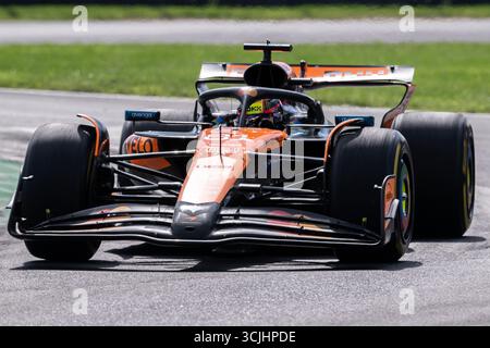 Monza, Italien. September 2025. Oscar Piastri fuhr McLaren MCL39 während des F1 Grand Prix von Italien am 7. September 2025 im Autodromo Nazionale Monza in Monza. (Foto von Richard Callis/Sports Press Photo) Credit: SPP Sport Press Photo. /Alamy Live News Stockfoto