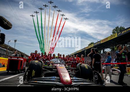 Monza, Italien, 7. September 2025, Lewis Hamilton, aus Großbritannien, tritt für Ferrari an. Der Grand Prix Renntag 2025 in Italien, der in Monza stattfindet. Quelle: Michael Potts/Alamy Live News Stockfoto