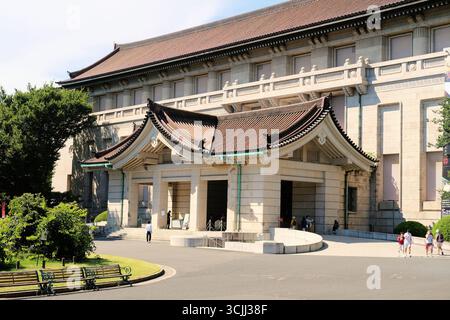 Das Honkan-Gebäude des National Tokyo Museum mit der Japanischen Galerie mit Ausstellungen über japanische Kunst von der Antike bis zum 19. Jahrhundert; Japan Stockfoto