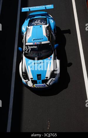 Monza, Italien. September 2025. #27 Alexander Tauscher (DEU, Target), Porsche Mobil 1 Supercup beim Autodromo Nazionale Monza am 7. September 2025 in Monza, Italien. (Foto von HOCH ZWEI) Credit: dpa/Alamy Live News Stockfoto