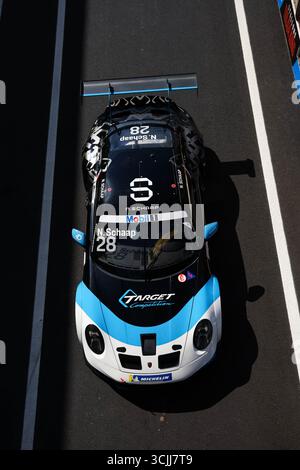 Monza, Italien. September 2025. #28 Nathan Schaap (NLD, Target), Porsche Mobil 1 Supercup beim Autodromo Nazionale Monza am 7. September 2025 in Monza, Italien. (Foto von HOCH ZWEI) Credit: dpa/Alamy Live News Stockfoto