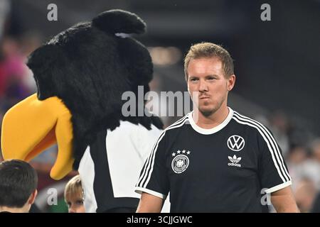 Nationaltrainer Julian NAGELSMANN (GER), Einzelbild, zugeschnittenes einzelnes Motiv, halblanges Porträt, halblanges Porträt. Internationales Fußballspiel, WM-Qualifikationsgruppe A, Spieltag 6, Deutschland (GER) gegen Nordirland (NIR) am 7. September 2025, RheinEnergieStadion. Stockfoto