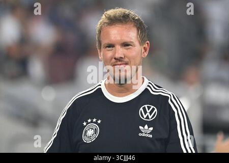 Nationaltrainer Julian NAGELSMANN (GER), Einzelbild, zugeschnittenes einzelnes Motiv, halblanges Porträt, halblanges Porträt. Internationales Fußballspiel, WM-Qualifikationsgruppe A, Spieltag 6, Deutschland (GER) gegen Nordirland (NIR) am 7. September 2025, RheinEnergieStadion. Stockfoto