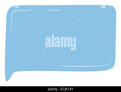 Handgezeichneter Sticker Speech Box Stock Vektor