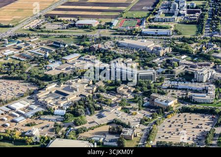 Luftaufnahme der Universität von Saskatchewan in Saskatoon. August 2016 Stockfoto
