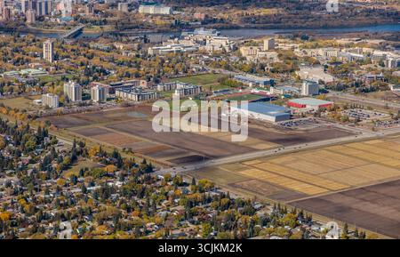Luftaufnahme der Universität Saskatchewan in Saskatoon. September 2018. Stockfoto