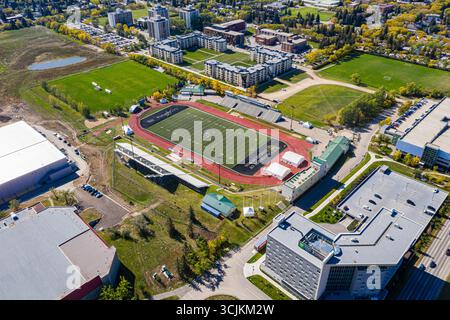 Luftaufnahme der Universität von Saskatchewan in Saskatoon. September 2019 Stockfoto