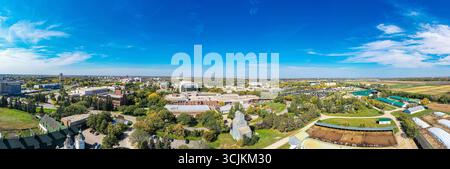 Luftaufnahme der Universität von Saskatchewan in Saskatoon. September 2019 Stockfoto