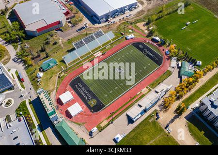 Luftaufnahme der Universität von Saskatchewan in Saskatoon. September 2019 Stockfoto