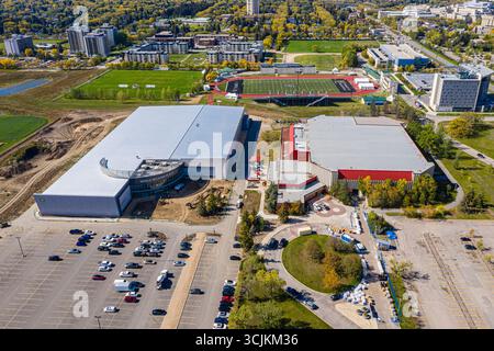 Luftaufnahme der Universität von Saskatchewan in Saskatoon. September 2019 Stockfoto