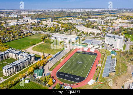 Luftaufnahme der Universität von Saskatchewan in Saskatoon. September 2019 Stockfoto