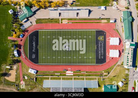 Luftaufnahme der Universität von Saskatchewan in Saskatoon. September 2019 Stockfoto