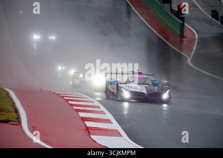 Amerika. September 2025. Dries Vanthoor (15) Fahrer 1 und Raffaele Marciello Fahrer 2 und Kevin Mannussen Fahrer 3 im BMW M Hybrid V8 mit BMW M Team WRT, letztes Rennen bei der FIA World Endurance Championship auf dem Circuit of the Americas. Austin, Texas. Mario Cantu/CSM/Alamy Live News Stockfoto