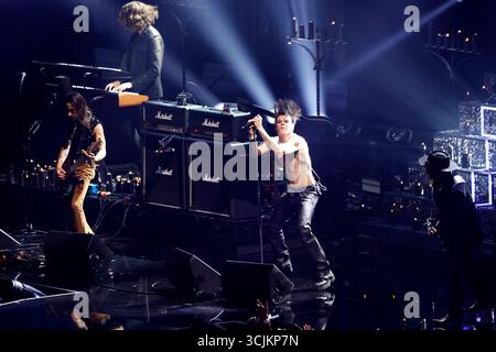 Elmont, Usa. September 2025. YUNGBLUD tritt am Sonntag, 7. September 2025, bei den MTV Video Music Awards „VMA's“ 2025 in der UBS Arena in Elmont, New York auf. Foto: John Angelillo/UPI Credit: UPI/Alamy Live News Stockfoto
