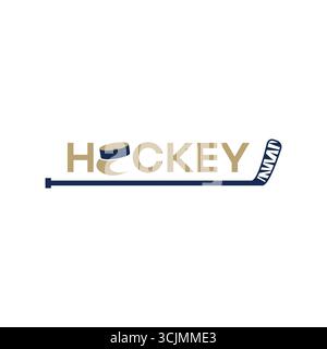 Hochwertiges Hockey-Logo Stock Vektor