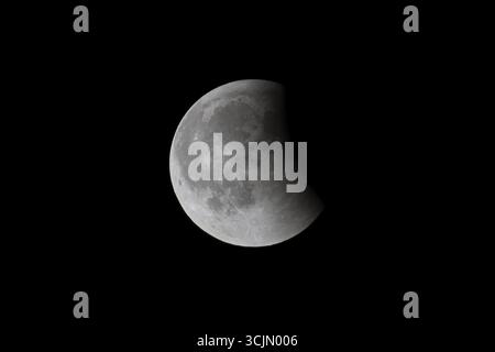 Mondfinsternis aus Berlin am 07.09.2025 Stockfoto