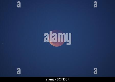 Mondfinsternis aus Berlin am 07.09.2025 Stockfoto