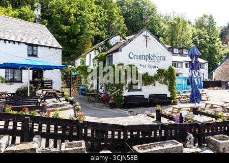 Crumplehorn Free House, Polperro Village, Polperro, Cornwall, UK, England, Cornish, Dorf, Dörfer, Zentrum, malerisch, Polperro UK, Polperro Stockfoto