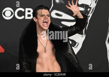 Elmont, USA. September 2025. YUNGBLUD nimmt am 7. September 2025 an den MTV Video Music Awards 2025 in der UBS Arena in Elmont, New York Teil. Foto: C Flanigan/imageSPACE Credit: Imagespace/Alamy Live News Stockfoto
