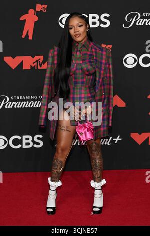 Elmont, USA. September 2025. GloRilla nimmt am 7. September 2025 an den MTV Video Music Awards 2025 in der UBS Arena in Elmont, New York Teil. Foto: C Flanigan/imageSPACE Credit: Imagespace/Alamy Live News Stockfoto