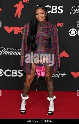 Elmont, USA. September 2025. GloRilla nimmt am 7. September 2025 an den MTV Video Music Awards 2025 in der UBS Arena in Elmont, New York Teil. Foto: C Flanigan/imageSPACE Credit: Imagespace/Alamy Live News Stockfoto