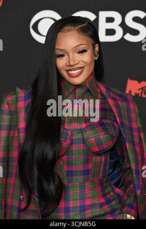 Elmont, USA. September 2025. GloRilla nimmt am 7. September 2025 an den MTV Video Music Awards 2025 in der UBS Arena in Elmont, New York Teil. Foto: C Flanigan/imageSPACE Credit: Imagespace/Alamy Live News Stockfoto