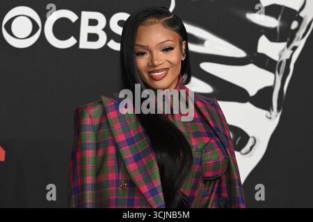 Elmont, USA. September 2025. GloRilla nimmt am 7. September 2025 an den MTV Video Music Awards 2025 in der UBS Arena in Elmont, New York Teil. Foto: C Flanigan/imageSPACE Credit: Imagespace/Alamy Live News Stockfoto