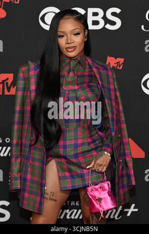 Elmont, USA. September 2025. GloRilla nimmt am 7. September 2025 an den MTV Video Music Awards 2025 in der UBS Arena in Elmont, New York Teil. Foto: C Flanigan/imageSPACE Credit: Imagespace/Alamy Live News Stockfoto