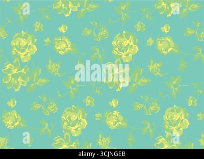 Abstrakt, Vektor, monochrom, große Blumen, alles über Textilien Design, Illustration digitales Bild kann für Verpackung Papier verwendet werden, durchgehend Stock Vektor