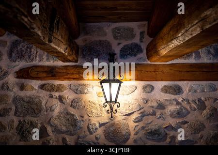 Meteora, Griechenland - Inneres des Klosters Varlaam Stockfoto