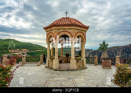 Meteora, Griechenland - Klostergebäude Varlaam Stockfoto