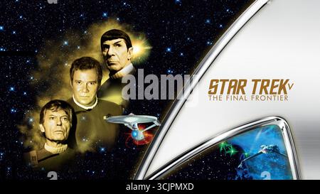 LEONARD NIMOY, WILLIAM SHATNER UND DEFOREST KELLEY IN STAR TREK V: THE FINAL FRONTIER (1989) UNTER DER REGIE VON WILLIAM SHATNER. Quelle: PARAMOUNT PICTURES / Album Stockfoto