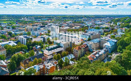 Luftaufnahme von Kaunas in Litauen, einem der baltischen Staaten Stockfoto