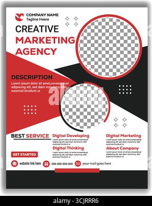Business Flyer Deckblatt Design Vorlage Stock Vektor