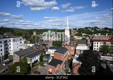 Easton-Phillipsburg-Mautbrücke in der Innenstadt. Stockfoto
