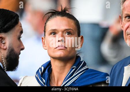 Paris, Frankreich. August 2025. Chloe PAQUET während des Fußballspiels der französischen Meisterschaft Ligue 1 zwischen Paris Saint-Germain und SCO Angers am 22. August 2025 im Parc des Princes Stadion in Paris, Frankreich - Foto Matthieu Mirville/DPPI Credit: DPPI Media/Alamy Live News Stockfoto