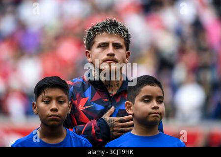 Harrison, Usa. September 2025. Harrison, NJ, USA, 6. September 2025: Während des internationalen Freundschaftsspiels zwischen den Vereinigten Staaten von Amerika und Korea Republic im Sports Illustrated Stadium in Harrison, NJ, USA (NUR REDAKTIONELLE VERWENDUNG). (Rebekah Wynkoop/SPP) Credit: SPP Sport Press Photo. /Alamy Live News Stockfoto