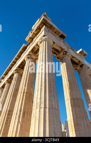 Säulen des Parthenon, Akropolis, Athen, Griechenland Stockfoto