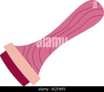 Seal Stamp Romantik-Symbol Stock Vektor