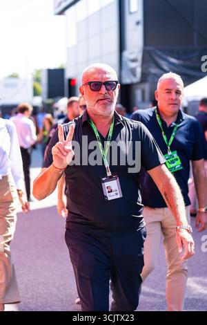 Monza, Italien. September 2025. Pucci im Fahrerlager des Formel 1 Grand Prix 2025 von Italien. (Foto: Luca Martini/SOPA Images/SIPA USA) Credit: SIPA USA/Alamy Live News Stockfoto