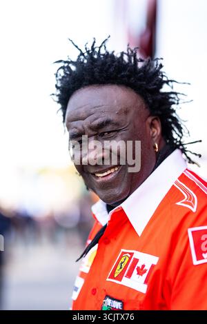 Monza, Italien. September 2025. Moko im Fahrerlager des Formel 1 Grand Prix 2025 von Italien. (Foto: Luca Martini/SOPA Images/SIPA USA) Credit: SIPA USA/Alamy Live News Stockfoto