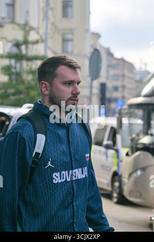 Luka Dončić aus Slowenien, EuroBasket, Riga, Lettland Stockfoto